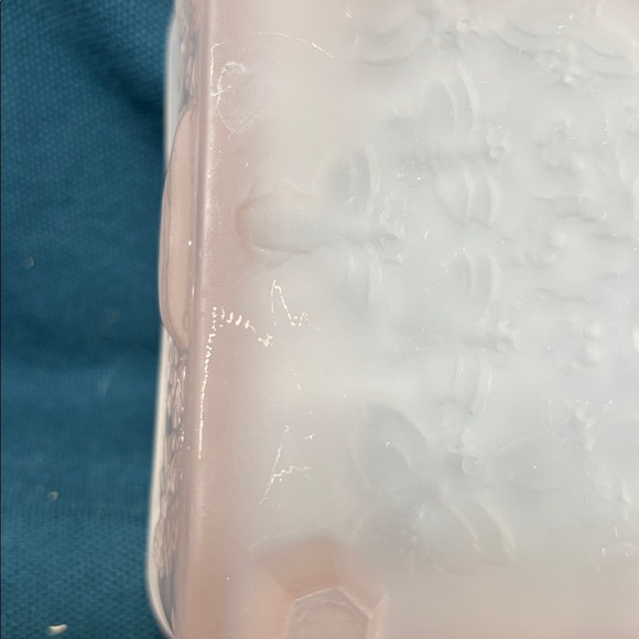 Indiana Glass Pink Frosted Trinket Box - Picture 6 of 8